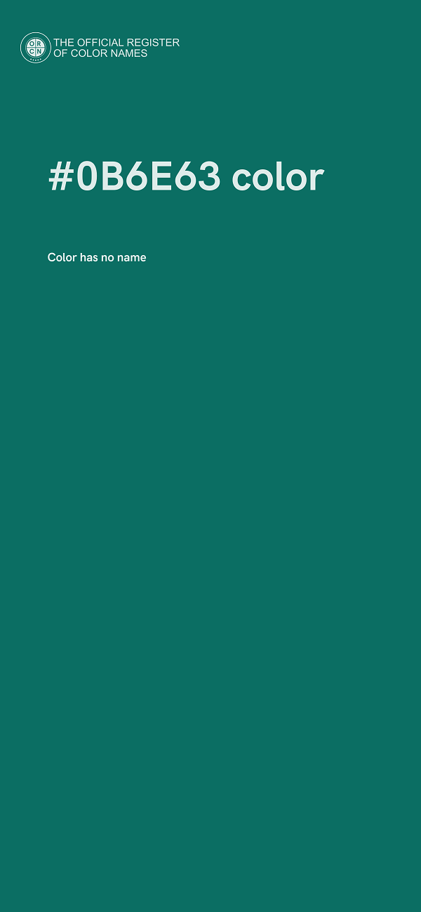 #0B6E63 color image