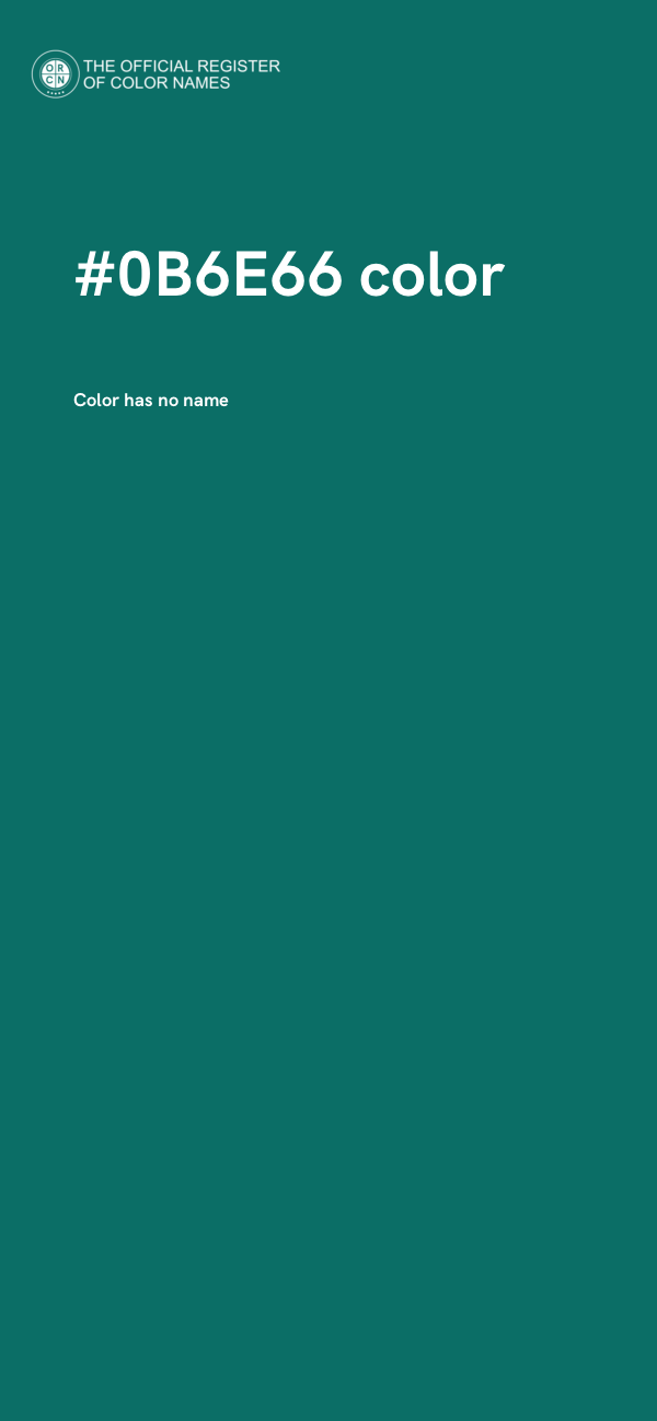 #0B6E66 color image