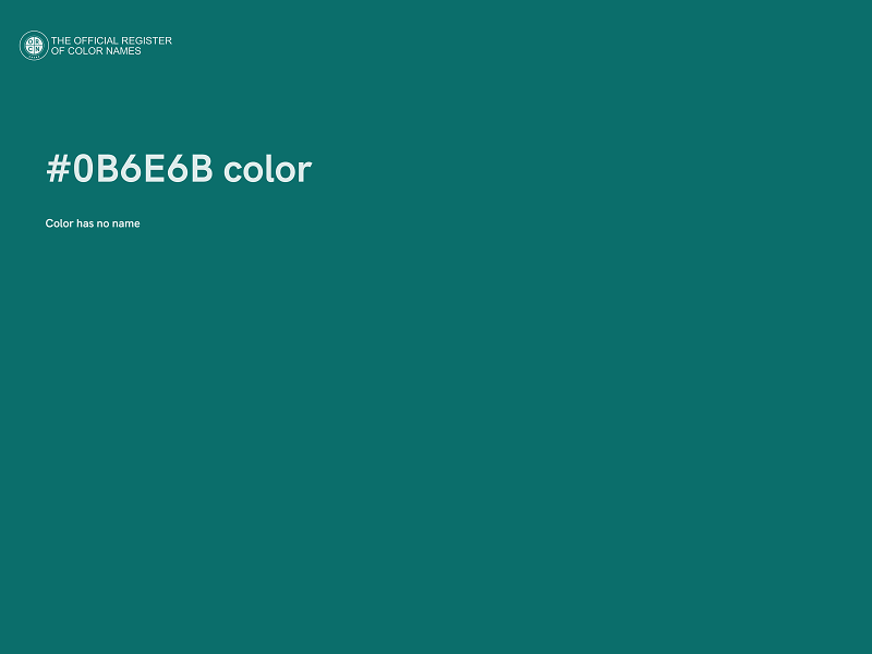 #0B6E6B color image