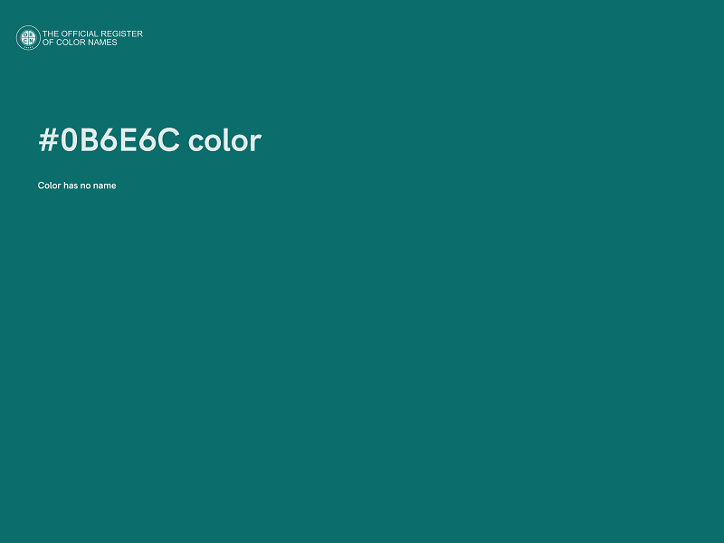 #0B6E6C color image