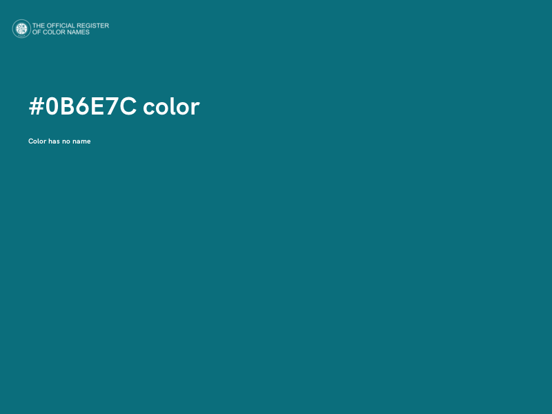 #0B6E7C color image