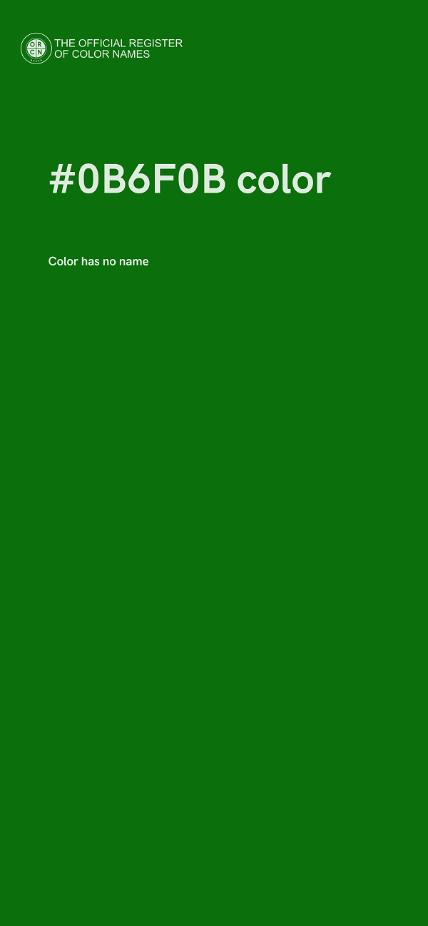 #0B6F0B color image
