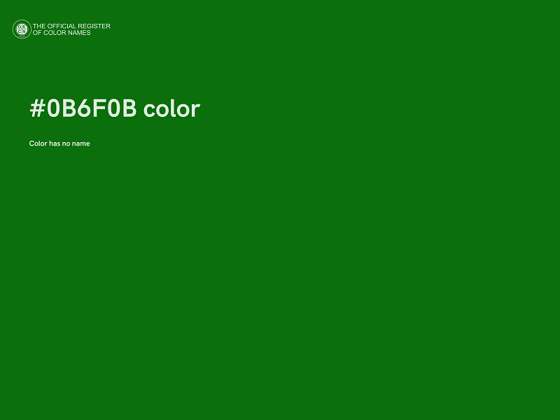 #0B6F0B color image