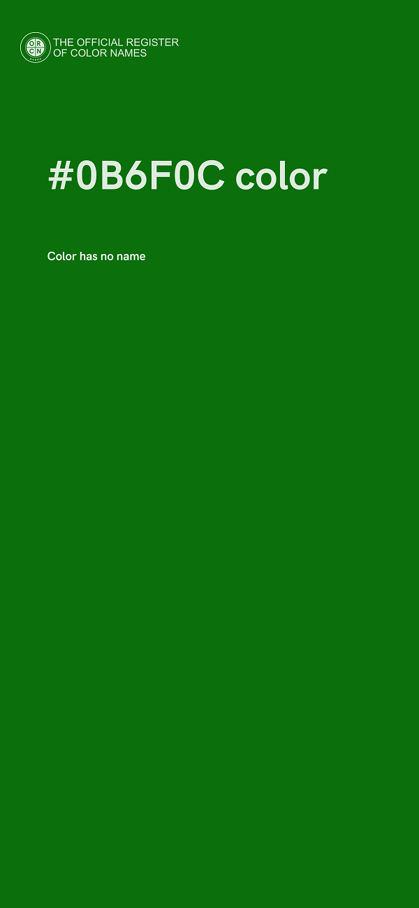 #0B6F0C color image