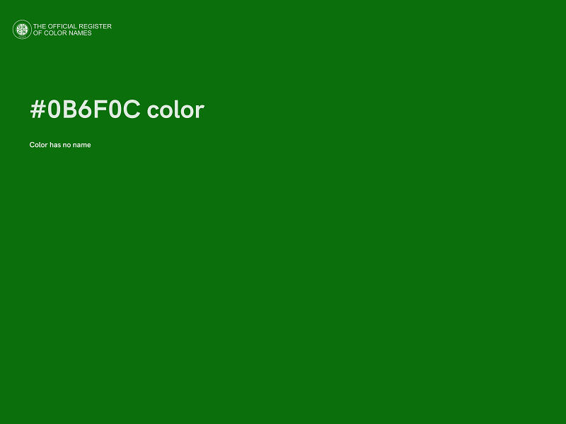 #0B6F0C color image
