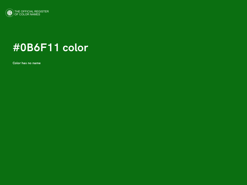 #0B6F11 color image
