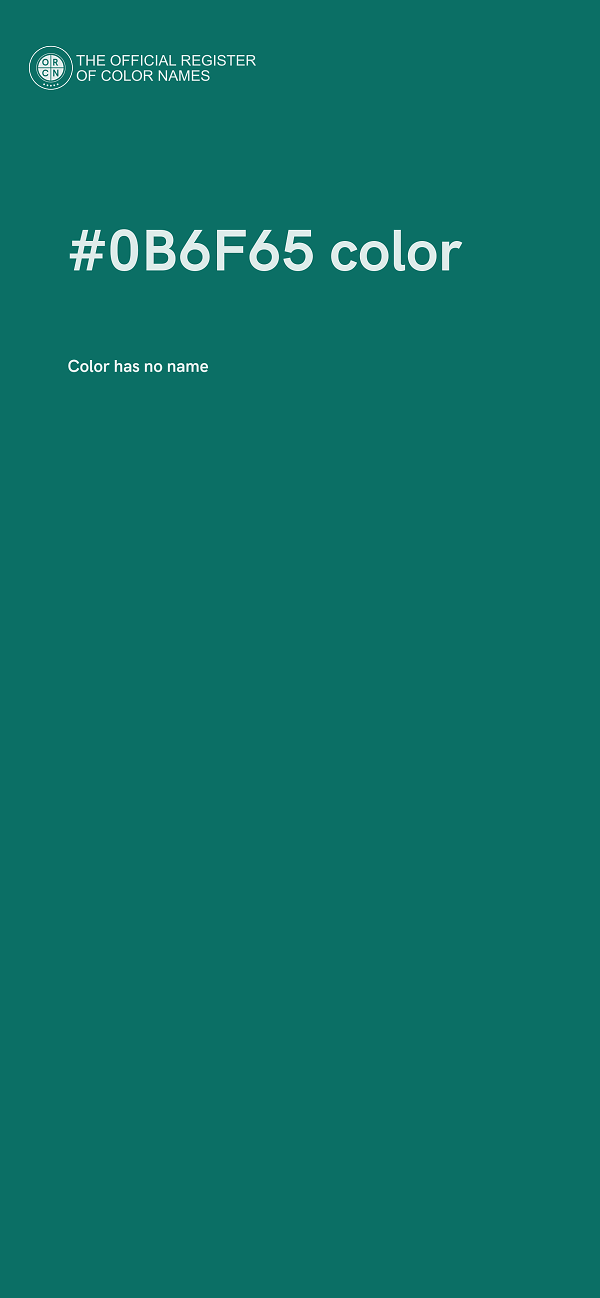 #0B6F65 color image