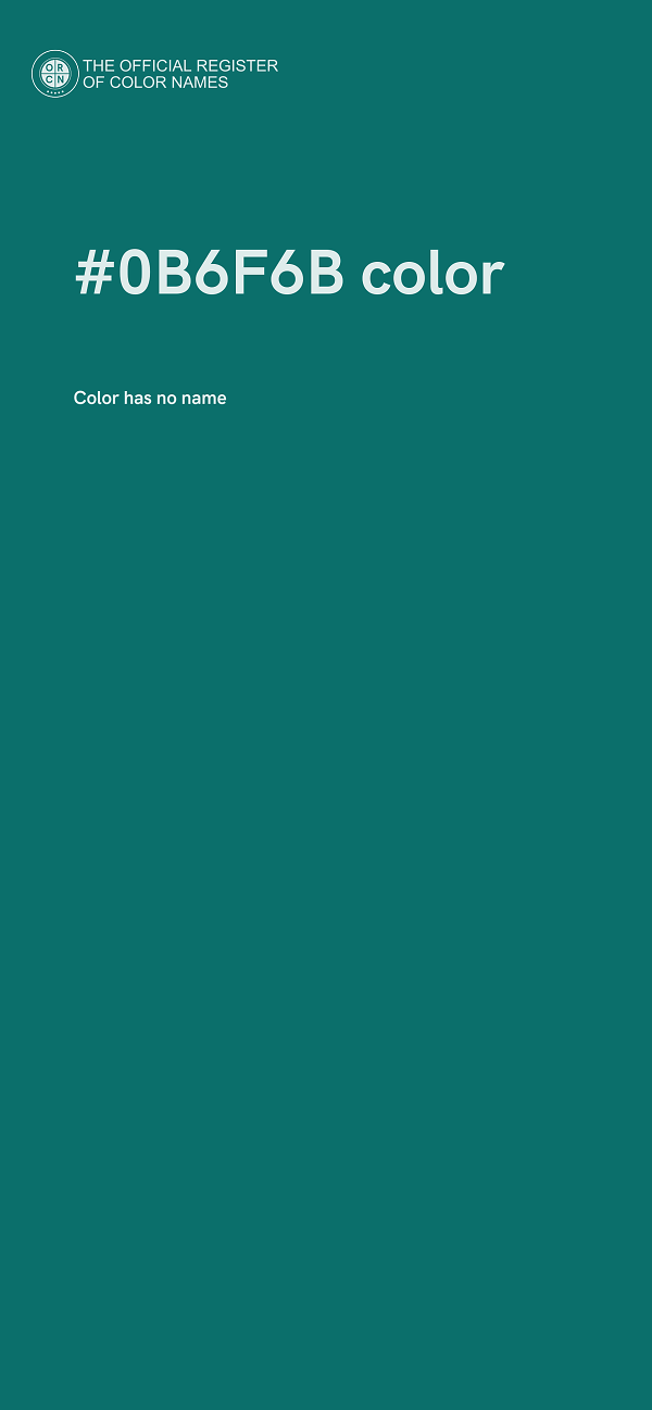#0B6F6B color image