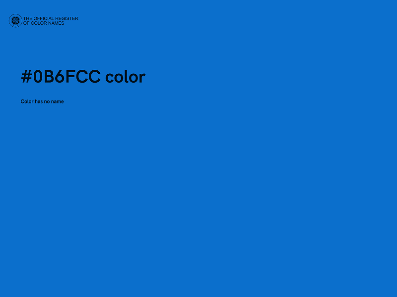 #0B6FCC color image