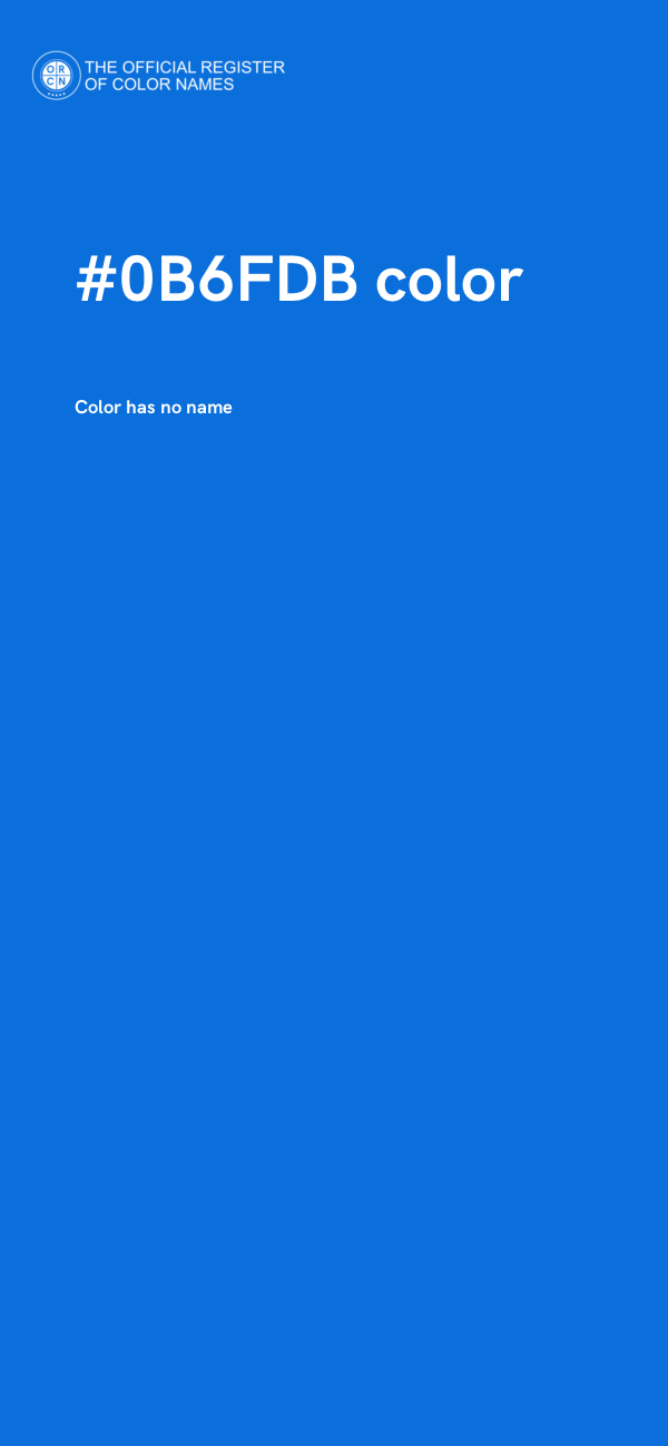 #0B6FDB color image