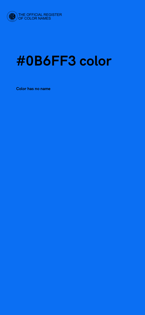 #0B6FF3 color image