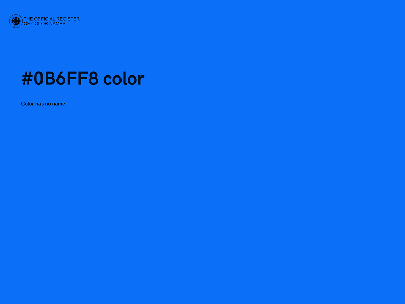 #0B6FF8 color image