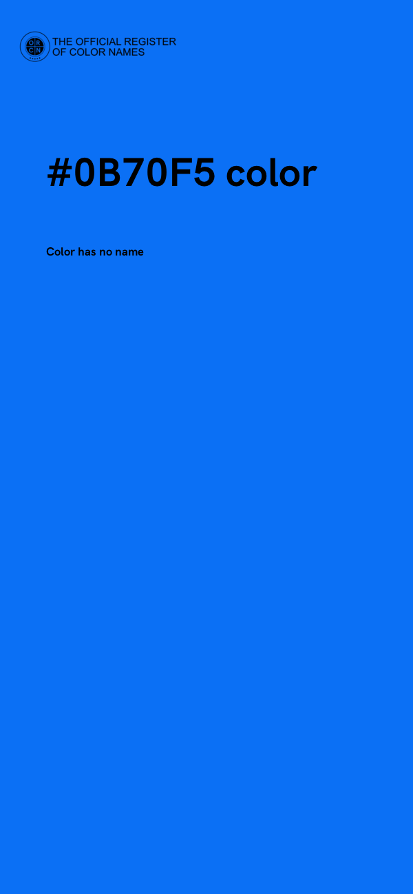 #0B70F5 color image