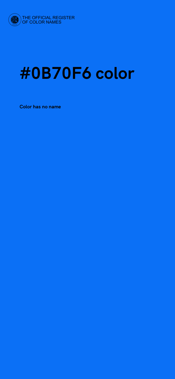 #0B70F6 color image
