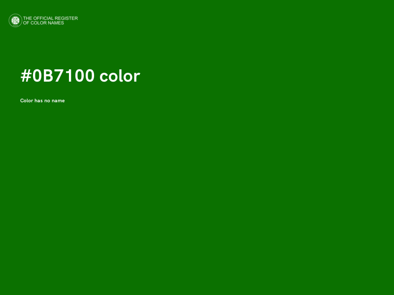 #0B7100 color image