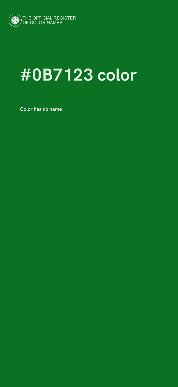 #0B7123 color image