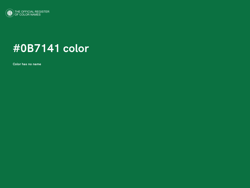 #0B7141 color image