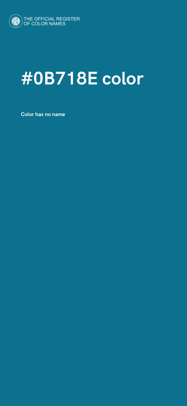 #0B718E color image