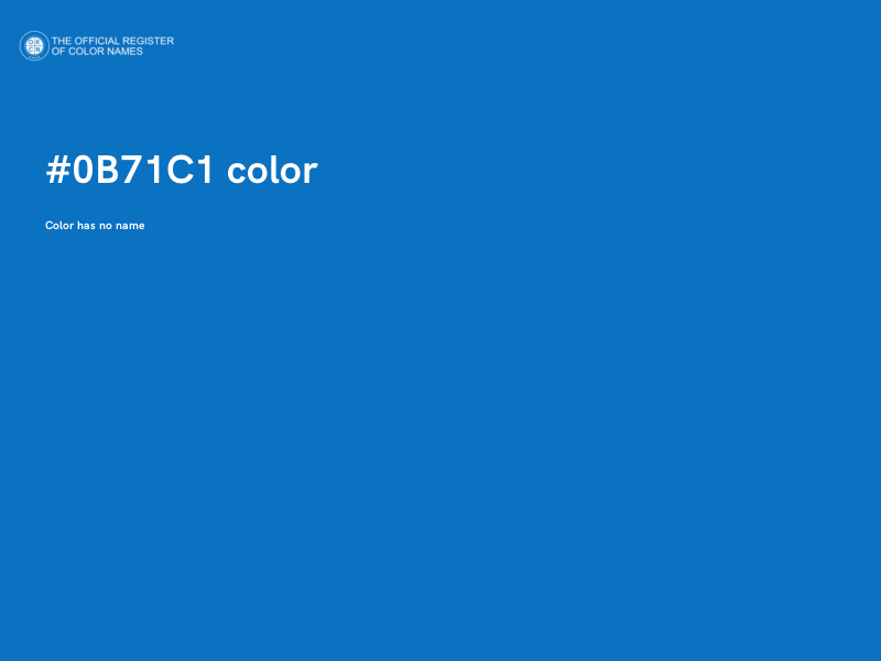 #0B71C1 color image
