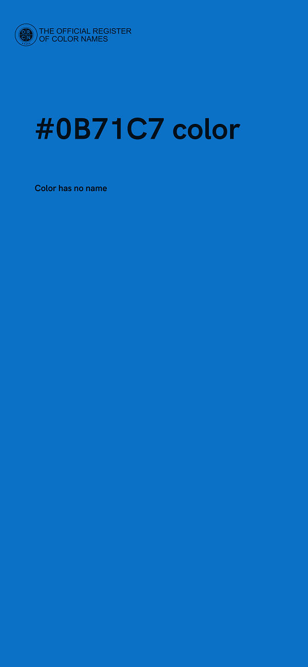 #0B71C7 color image