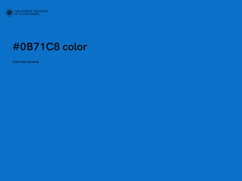 #0B71C8 color image