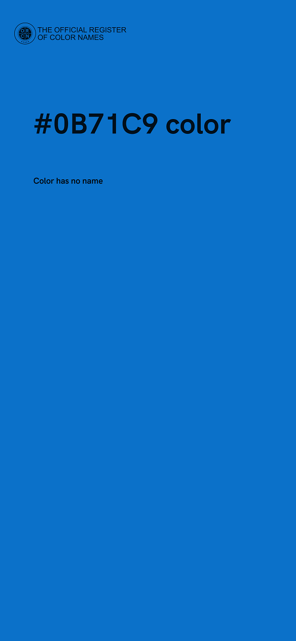 #0B71C9 color image
