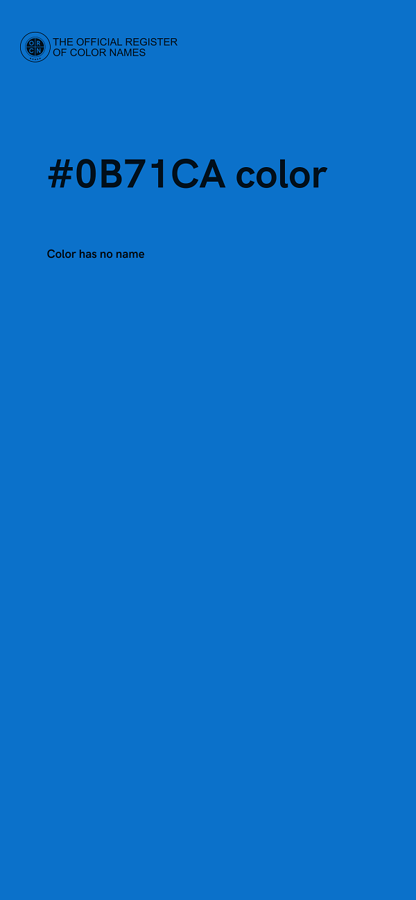 #0B71CA color image