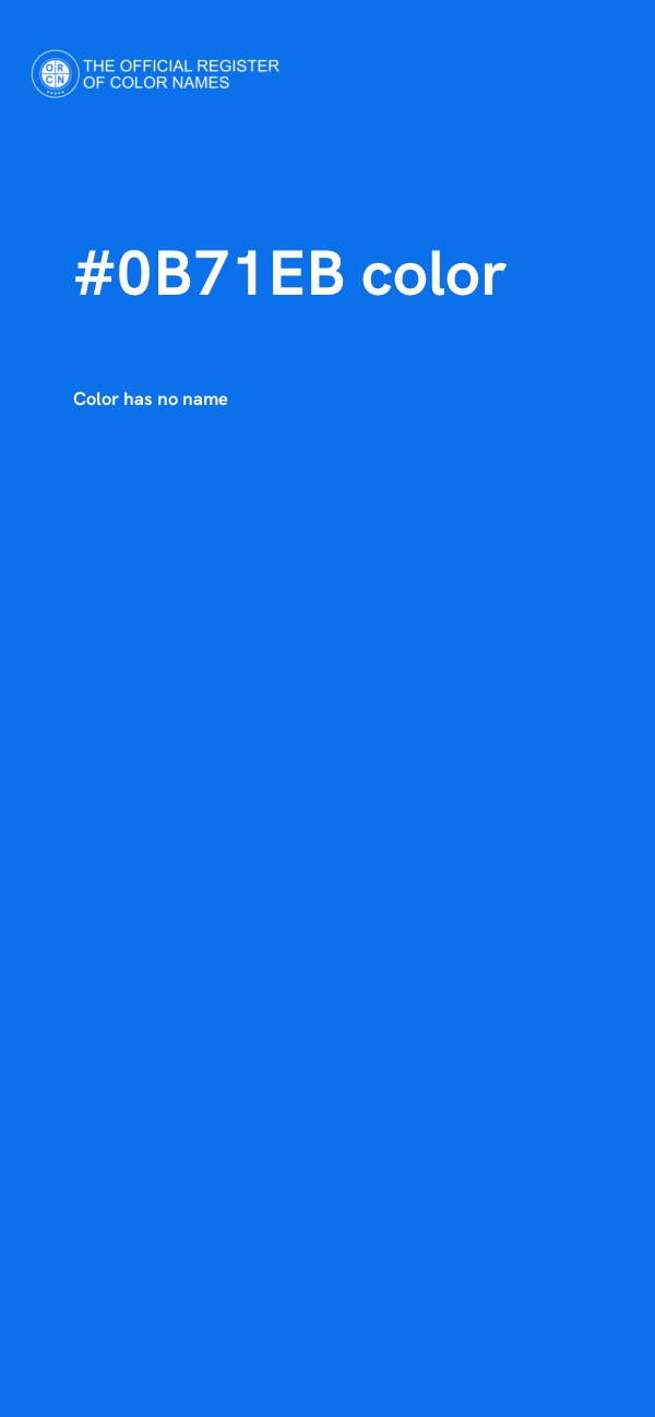 #0B71EB color image