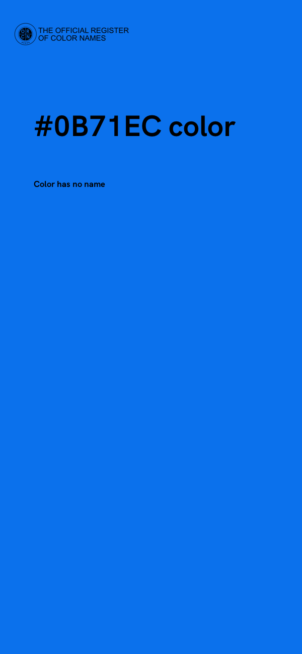 #0B71EC color image
