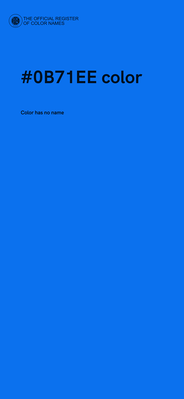 #0B71EE color image