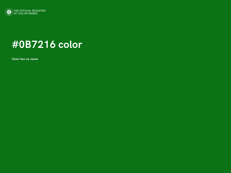 #0B7216 color image