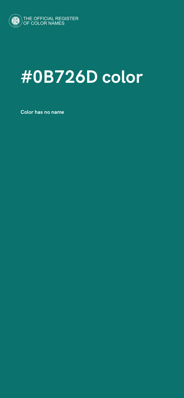 #0B726D color image