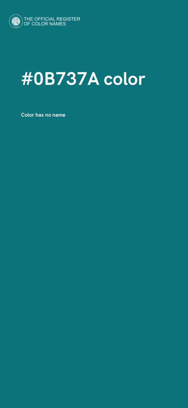 #0B737A color image