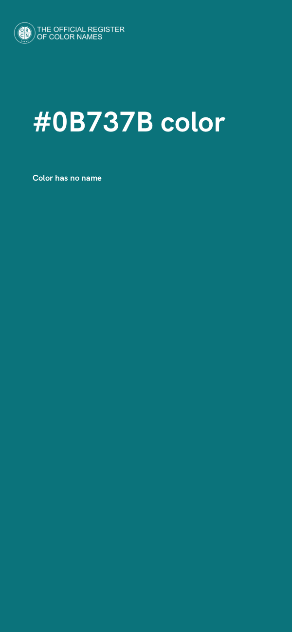 #0B737B color image