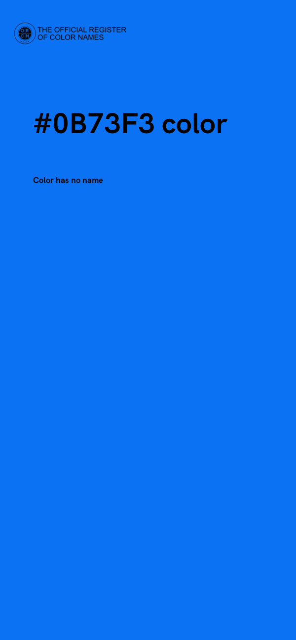 #0B73F3 color image