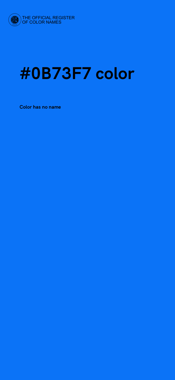 #0B73F7 color image