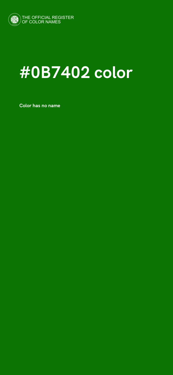 #0B7402 color image
