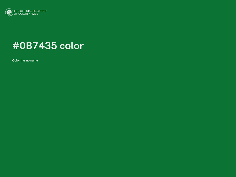 #0B7435 color image