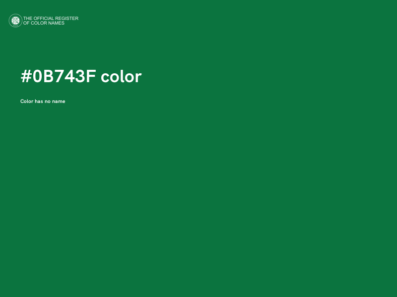 #0B743F color image