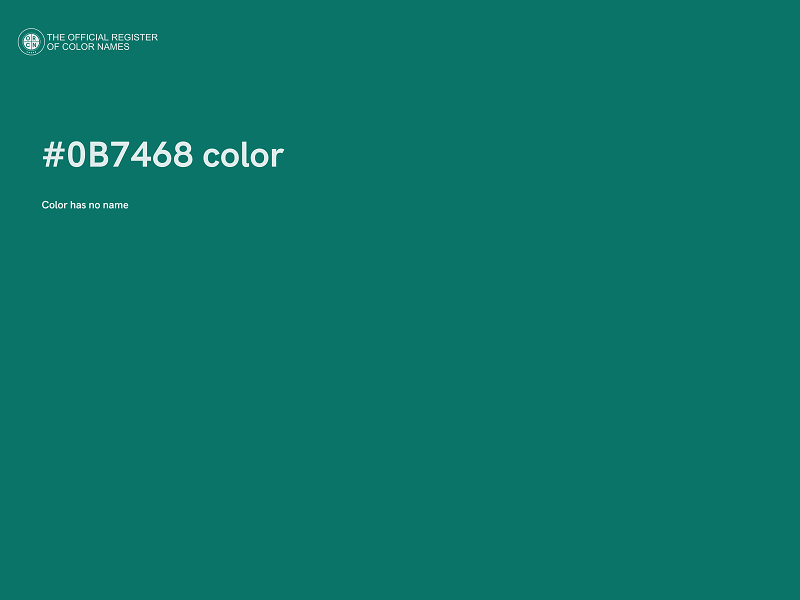 #0B7468 color image