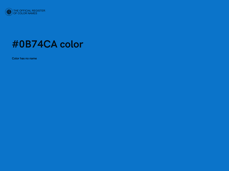 #0B74CA color image