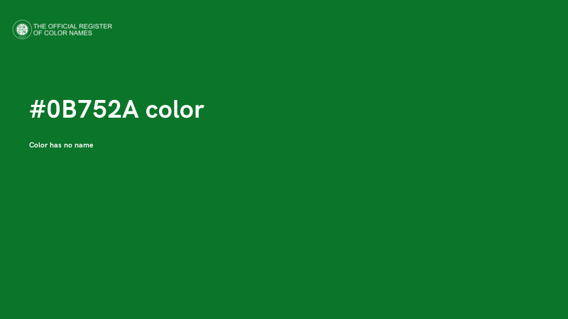 #0B752A color image