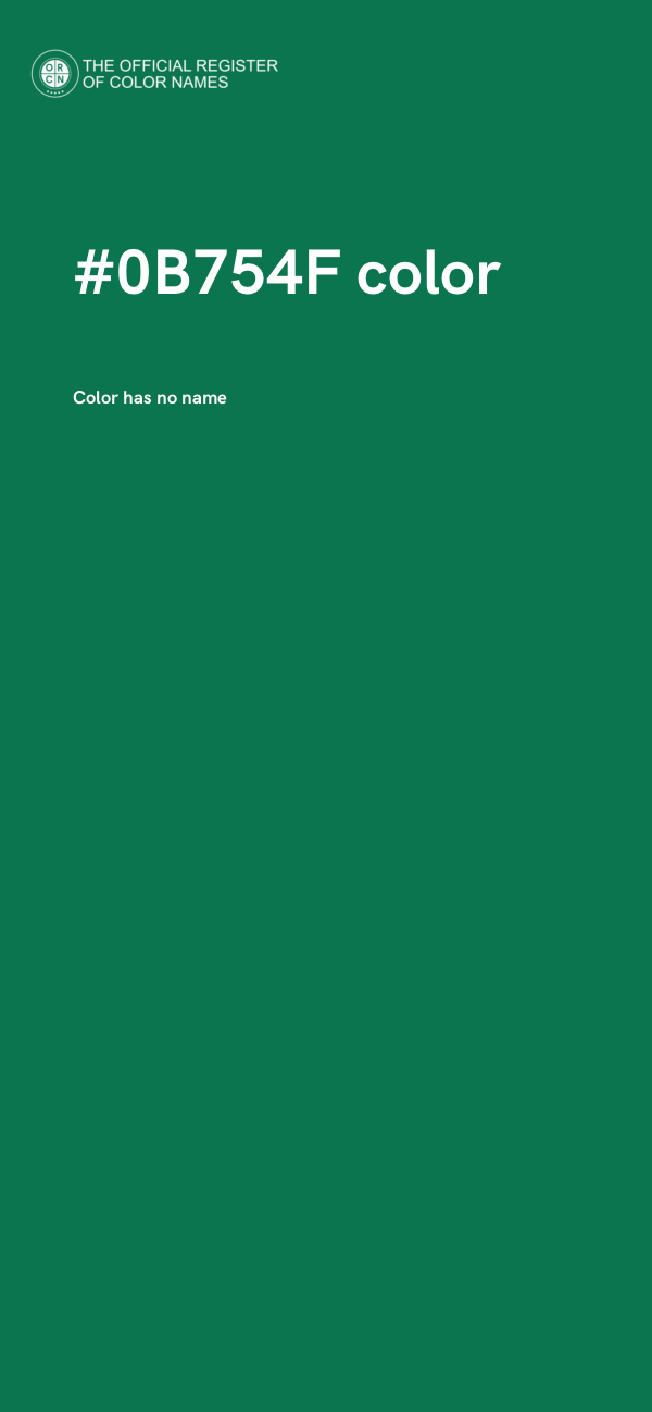 #0B754F color image