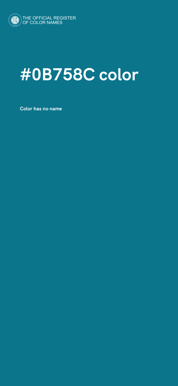 #0B758C color image