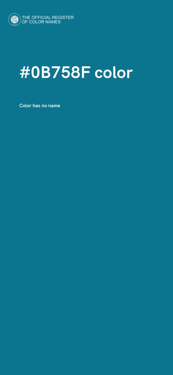 #0B758F color image