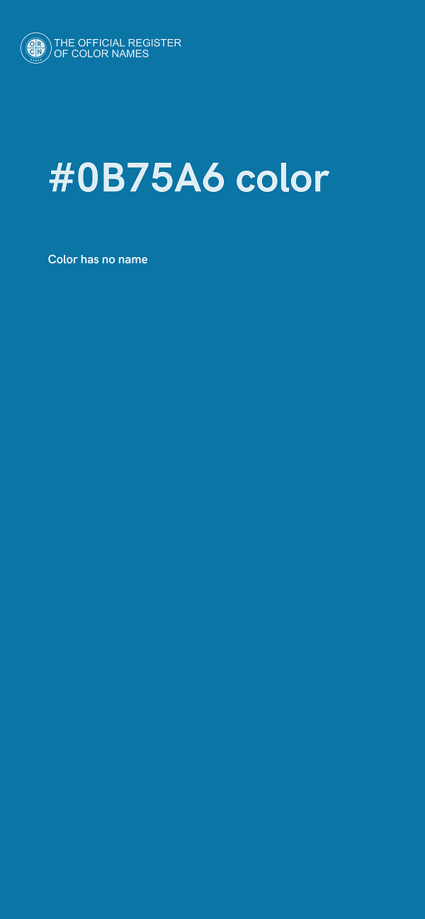 #0B75A6 color image