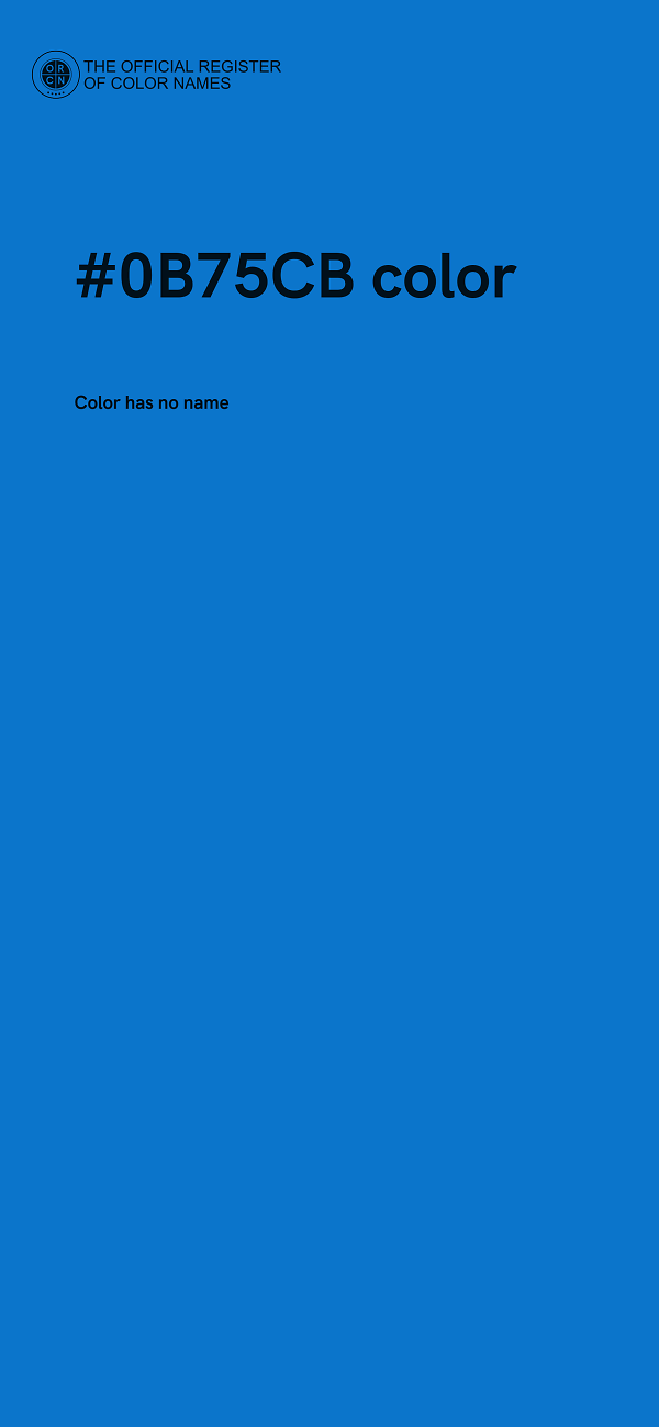 #0B75CB color image