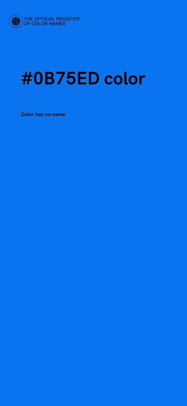 #0B75ED color image