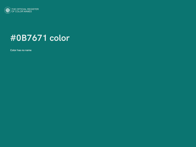 #0B7671 color image
