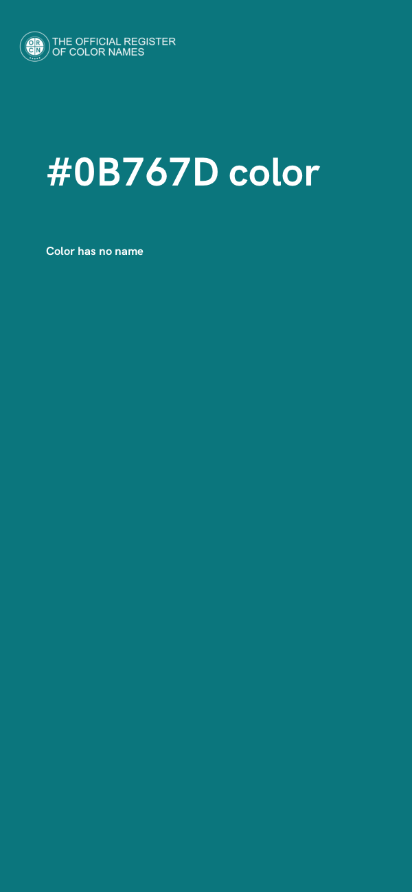 #0B767D color image